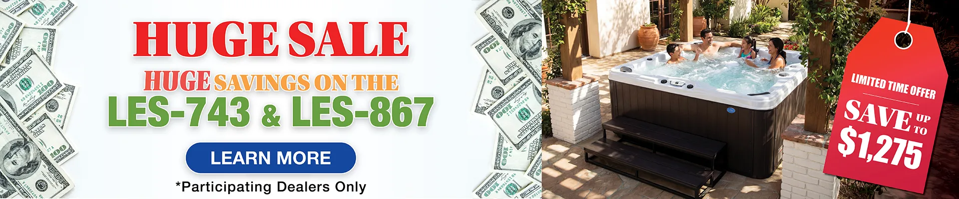 Calspas hot tub being used in a family setting - Wichita